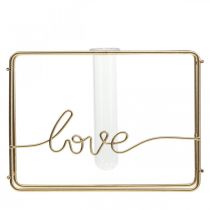 Artikel Provrörshållare metall provrör dekorativ vas 11,5cm