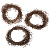 Artikel Naturlig vinrankrans Ø15cm, set om 10 - Perfekt för höst-, jul-, påsk- och begravningsdekorationer
