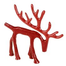Artikel Rendekoration figur metall bordsdekoration jul röd 15cm