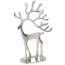 Artikel Rendekoration hjortfigur metall silver H31cm