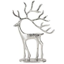 Artikel Rendekoration hjortfigur metall silver H31cm