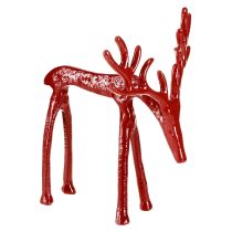 Artikel Rendekoration metallfigur juldekoration röd 16×13×19 cm