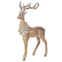 Artikel Dekorativ figur av en stående hjort med horn och tallkottar, 41 cm