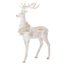 Artikel Dekorativ hjortfigur med kottedekoration för vinterdekoration, 49 cm