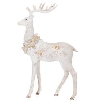 Artikel Dekorativ hjortfigur med kottedekoration för vinterdekoration, 49 cm