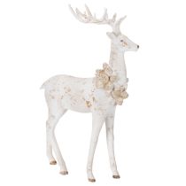 Artikel Dekorativ hjortfigur med kottedekoration för vinterdekoration, 49 cm