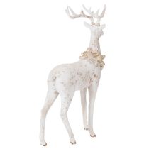 Artikel Dekorativ hjortfigur med kottedekoration för vinterdekoration, 49 cm