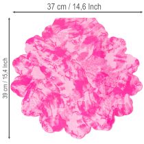 Artikel Blommanschett rondella rund manschett 38 cm rosa för buketter