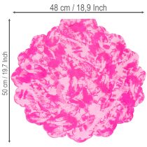 Artikel Rosa Rondella blomkrage för buketter, 48 cm