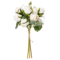 Artikel Konstgjord blombukett med rosor för elegant bordsdekoration, 31 cm, 3 stycken