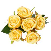 Artikel Rosbukettblomsterarrangemang för elegant dekoration i vardagsrummet 44 cm 6 st