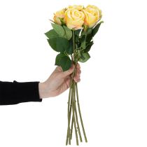 Artikel Rosbukettblomsterarrangemang för elegant dekoration i vardagsrummet 44 cm 6 st