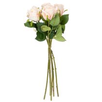 Artikel Konstgjord rosbukett för elegant heminredning och festliga tillfällen, 44 cm, 6 stycken