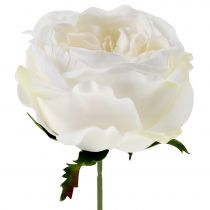 Artikel Rose blossom white 17cm 4st
