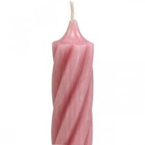 Artikel Rustika ljus pinnljus färgade rosa 350/28mm 4 st