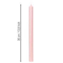 Artikel Rustika ljus Koniska ljus enfärgade rosa 350/28mm 4 st