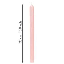 Artikel Rustika ljus Koniska ljus enfärgade rosa 350/28mm 4 st