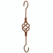Artikel S krok metall rost dekorativ metall krok rost antik 34cm