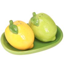 Artikel Salt och peppar shaker keramisk dekoration citron lime 13×8cm