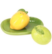 Artikel Salt och peppar shaker keramisk dekoration citron lime 13×8cm