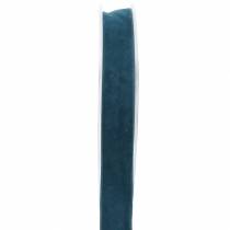 Sammetsband blå 15mm 7m