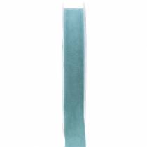 Sammetsband ljusblått 15mm 7m