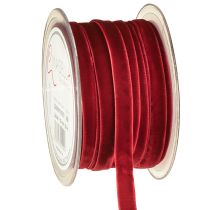Artikel Dekorativa band i sammet Sammetsband Bordeaux 10mm 20m
