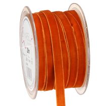 Artikel Sammetsband dekorativt band sammet mörkorange 10mm 20m