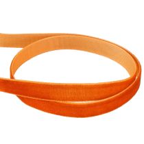 Artikel Sammetsband dekorativt band sammet mörkorange 10mm 20m