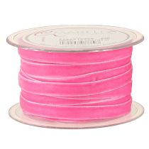 Artikel Sammetsband dekorativt band presentband sammet rosa 10mm 20m