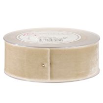 Artikel Sammetsband dekorativt band sammets presentband beige 40mm 8m