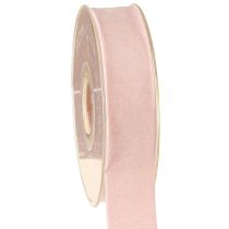 Artikel Sammetsband rosa 25mm 7m