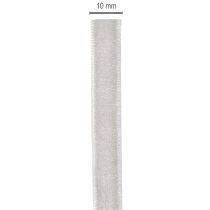 Artikel Sammetsband, dekorativt band på rulle för kreativa dekorationer, 10 mm brett, 20 m långt