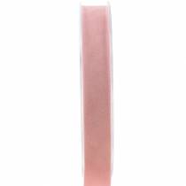 Sammetsband rosa 15mm 7m