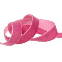 Artikel Sammetsband rosa 20mm 10m