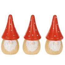 Artikel Mini Gnomefigur Flugsvamp Borddekoration 10 cm 6 st