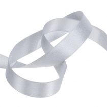 Artikel Satinband med glimmer silver 25mm 20m