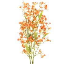 Artikel Konstgjord blomma orkidégren orange filigran rumsdekoration 110 cm 3 st