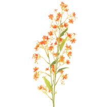 Artikel Konstgjord blomma orkidégren orange filigran rumsdekoration 110 cm 3 st
