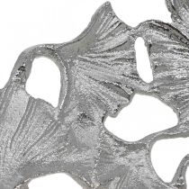 Artikel Dekorativ skål silver Ginkgo skål metall Ø43cm H11cm