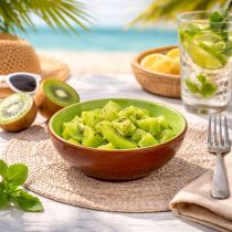 Artikel Keramisk serveringsskål, Kiwi-design. Perfekt för eleganta matbord och bufféer. 15 cm