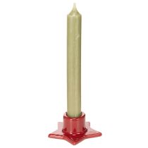 Artikel Stjärnformad ljushållare för spiralljus, advent och jul, 8 cm, 2 stycken