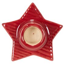 Artikel Stjärnformad ljushållare för spiralljus, advent och jul, 8 cm, 2 stycken
