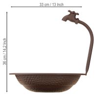 Artikel Planteringsskål, perfekt blickfång för utomhusbruk, med krandesign, 36 cm