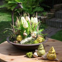 Artikel Planteringsskål, perfekt blickfång för utomhusbruk, med krandesign, 36 cm