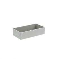 Artikel Skål fyrkantig grå 20cm x 10,5cm H5cm