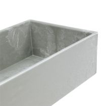 Artikel Skål fyrkantig grå 20cm x 10,5cm H5cm
