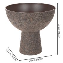 Artikel Rund planteringslåda på stativ, modern växtkruka, 25 cm