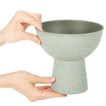 Artikel Modern rund kruka på hög bas, 18 cm