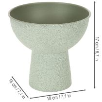 Artikel Modern rund kruka på hög bas, 18 cm